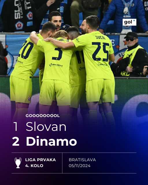 GOOOOOOL! Sučić dovodi Dinamo u vodstvo! 👉 https://bit.ly/SLOVAN-DINAMO