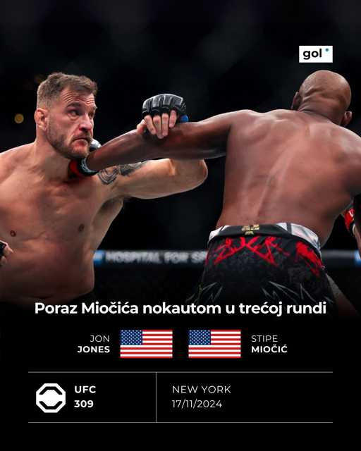 Jon Jones nokautirao Stipu Miočića i potvrdio status najvećeg svih vremena! 

📸: AFP