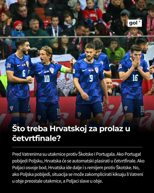 Hrvatska reprezentacija bila je na pragu prolaska u četvrtfinale u Ligi nacija u Varšavi, no Poljaci su uspjeli stići prednost Vatrenih i nadoknaditi dva gola razlike.

Naši nogometaši nisu iskoristili ovu priliku, ali i dalje imaju sve u svojim rukama za najmanje drugo mjesto u grupi 1, koje vodi u četvrtfinale. 💪🔥🇭🇷

Više na portalu @golhr.

📸: AFP