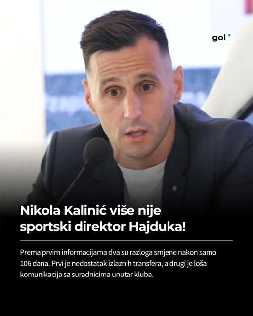 Također, kako je u Dnevniku Nove TV prenio naš Ivan Kaštelan, Hajduk bi trebao predstaviti novog sportskog direktora idući tjedan i trebao bi biti stranac. 🤝