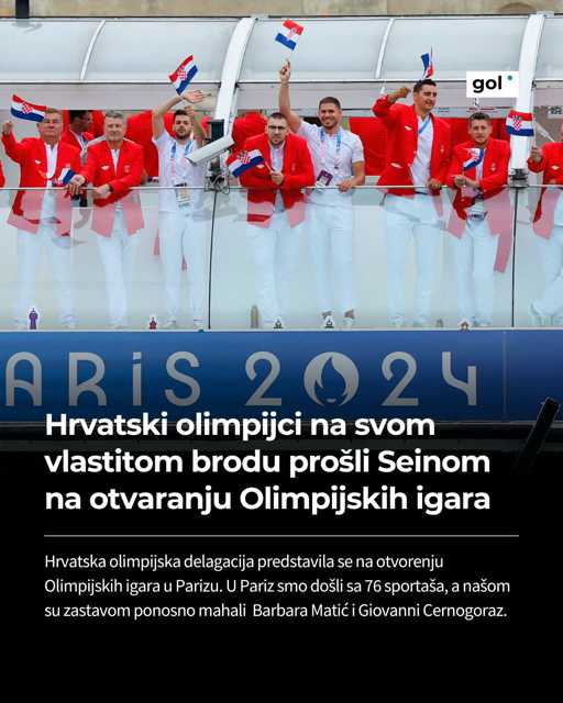 S broda je glasno odjekivalo "Hrvatska", a na svim sportašima vidio se ponos. ❤🇭🇷

📸: AFP