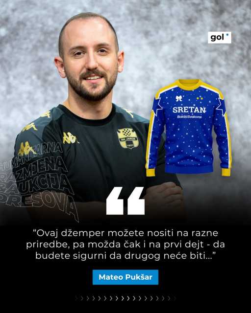 [HR&AD] SUDJELUJ U RAZMJENI! 🔄👕🎁

Naš Mateo Pukštas ili Puškar predstavlja Bokin RBNDŽ na njemu svojstven način. ❤️

A od 4.11. vas pozivamo da ponovno sudjelujete u  RAZMJENI po principu VI NAMA DRES - MI VAMA DŽEMPER! 🤝

Zato pretražite svoje ormare, pronađite vaše retro dresove i pošaljite nam poruku na društvene mreže podcasta UPU i portala gol.hr. 📲

Razmjena ilitiga SWAPAWAY traje do 11.11. u 8:00, a 10 pobjednika ćemo proglasiti u sljedećoj epizodi UPU podcasta. 🎬✅️