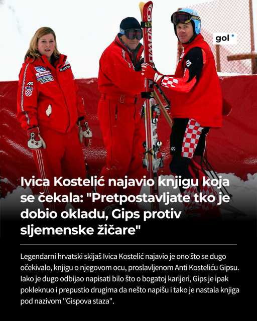 🗣: "Premda joj to nije bio primarni cilj, u ovoj knjizi ima više mudrosti nego u kojekakvoj filozofskoj raspravi. Neka ona bude svjedočanstvo o jednoj ljubavi, dok ne dođe vrijeme da dnevnički zapisi Ante Kostelića-Gipsa ne ugledaju svjetlo dana kao sjećanje i putokaz", rekao je Ivica Kostelić. 💪⛷

📸: Sdran Vrancic/CROPIX