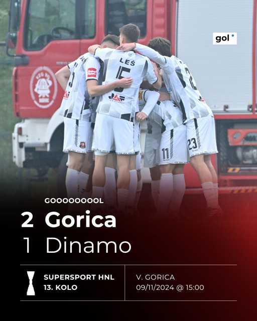 GOOOL! Gorica opet vodi protiv Dinama, kako su samo ubojiti...

Više o utakmici > https://bit.ly/3NYJ2jY