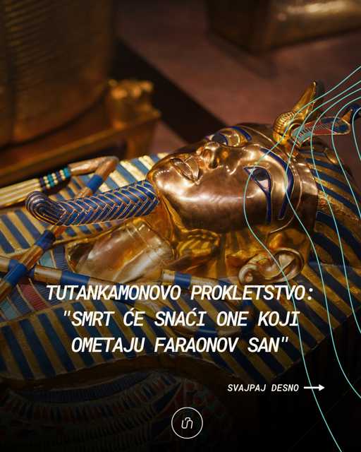 Na današnji dan 1922. godine Howard Carter pronašao je prvi znak onoga što će se kasnije pokazati kao Tutankamonova grobnica. Carter i njegova posoda u grobnici su pronašli neopisivo bogatstvo s trima sarkofazima. Posljednji sarkofag, napravljen od 110 kilograma čistog zlata, skrivao je balzamirano tijelo mladog faraona Tutankamona, a iznad sarkofaga pisala je "kletva." Nakon velikog otkrića, određeni broj istraživača preminuo je, što je potaknulo širenje priče o prokletstvu. 👀