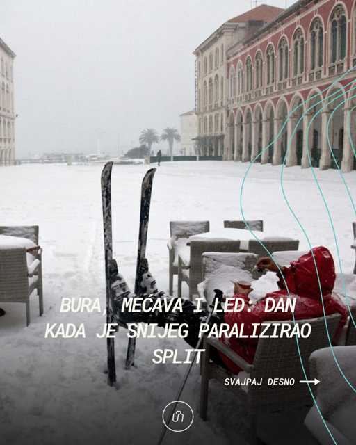 3. veljače 2012. u "najlipšem gradu na svitu" stotine ljudi završilo je na traumatologiji zbog raznih prijeloma i ozlijeda, promet je bio u kolapsu i, ono što je najteže palo djeci iz ostalih krajeva zemlje, učenici nisu morali u školu zbog snježnog dana.

#snijeg #split #croatia #punkuferhr